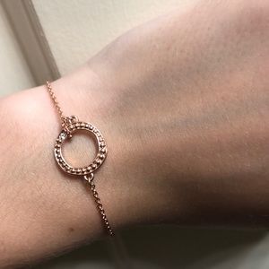 Rose gold adjustable bracelet